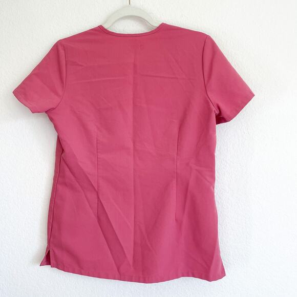 FIGS Pink Quartz Casma Three Pocket Scrub Top - Picture 5 of 10